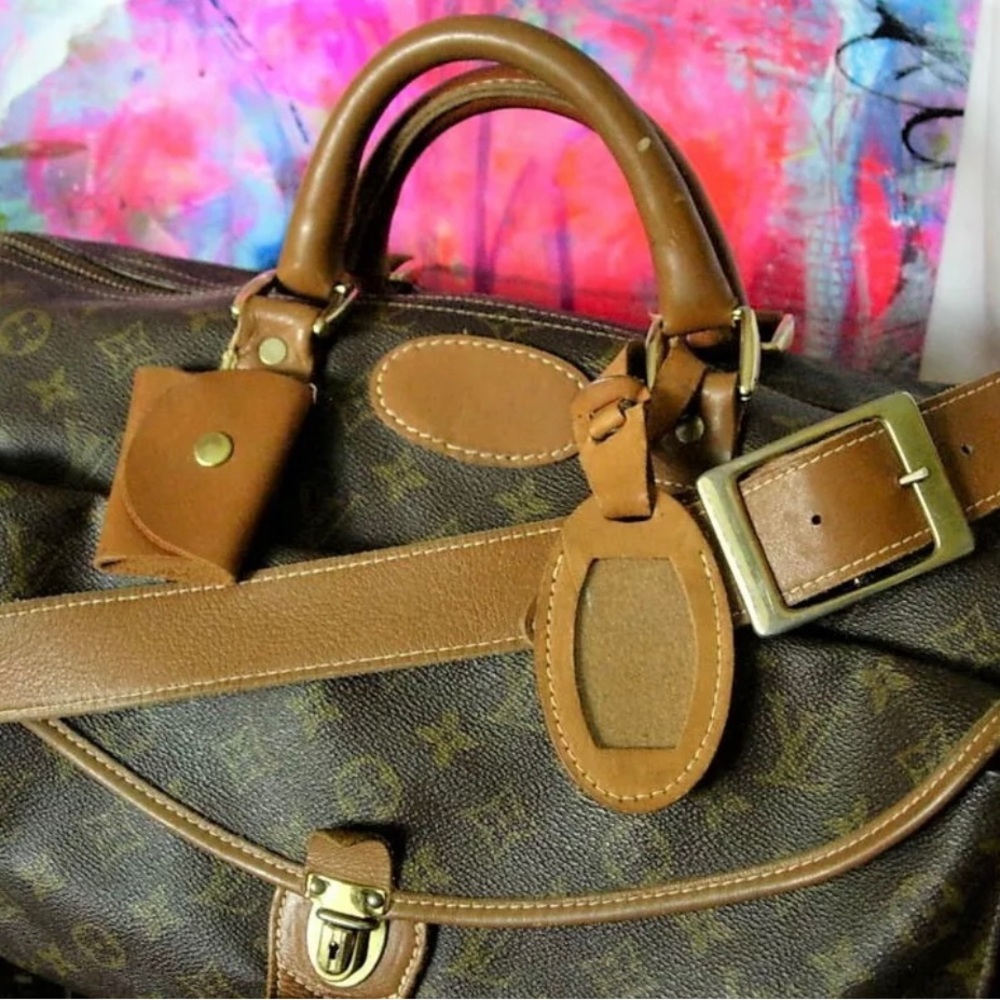 RARE Vintage LOUIS VUITTON Saks FC Tote Suitcase Luggage Travel Bag Keepall LV